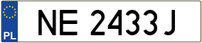 Trailer License Plate